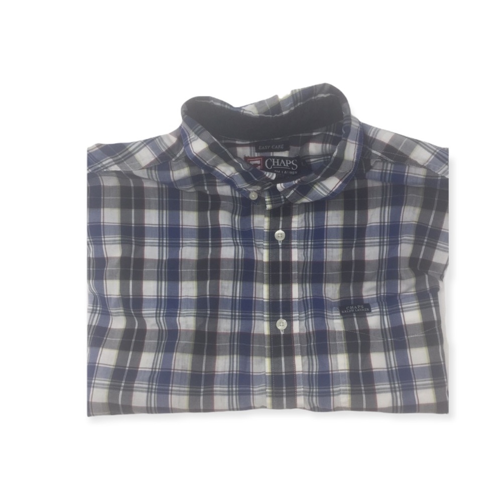 Chaps Size Large Button Down Short Sleeve - Picture 2 of 4